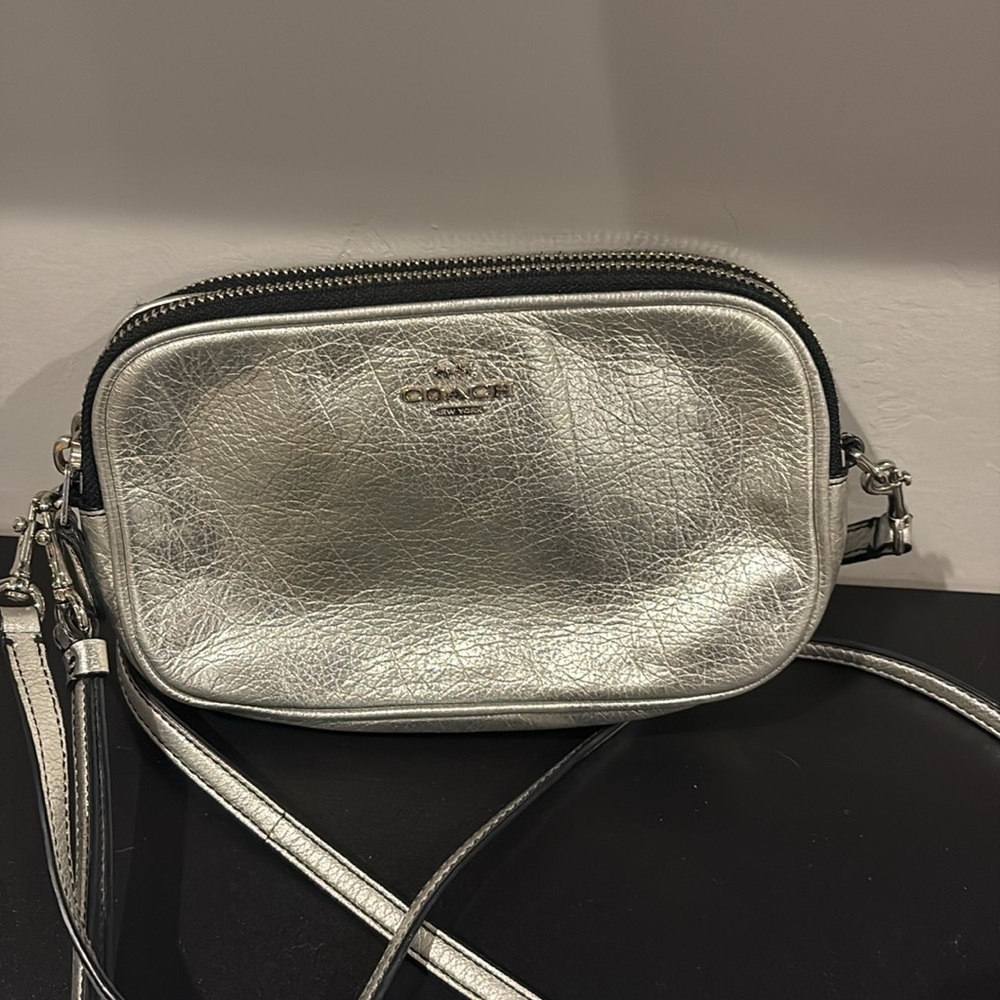 Coach Silver Crossbody - Coach Crossbody Bag - Picture 2 of 10